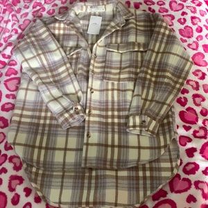 12th Tribe x TheSaltyBlonde Shacket Flannel NWT